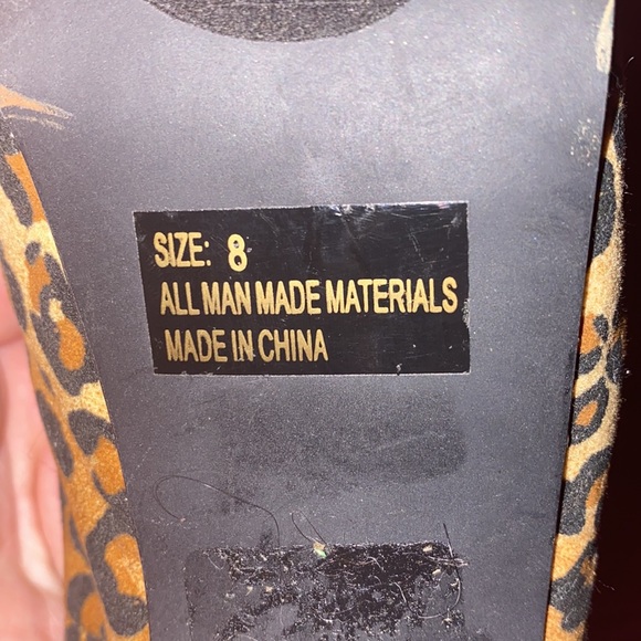 Charolette Russe cheetah peep toe stilettos - Picture 8 of 9